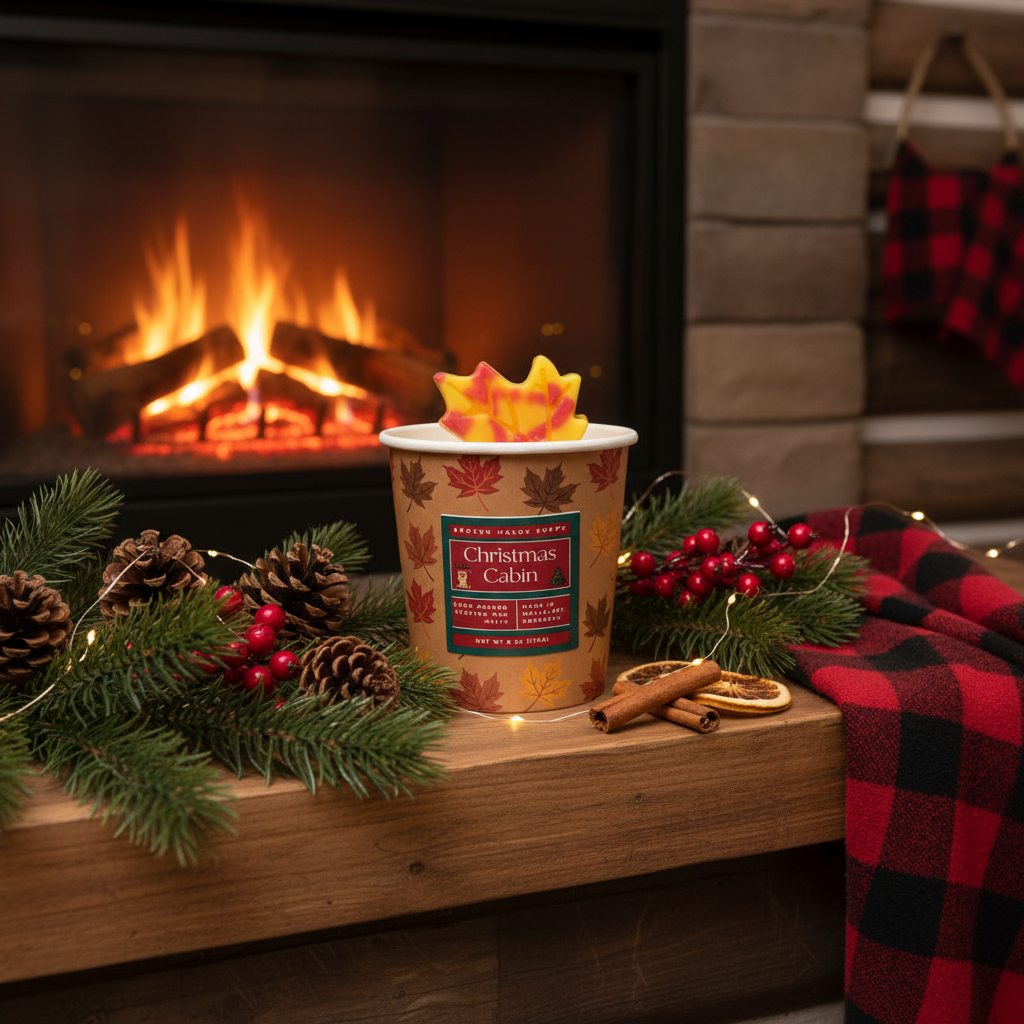 Christmas Cabin Wax Melt Bucket