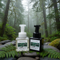 Iced Vanilla Woods Foaming Hand Soap - Pacific Northwest spa background