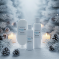 Sweater Season Shea & Aloe Body Lotion - snowy winter spa background