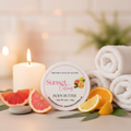 Sunset Citrus Body Butter - cozy spa background