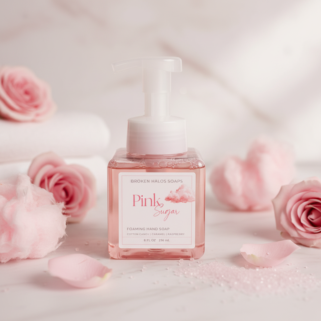 Pink Sugar Foaming Hand Soap - spa background