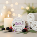 Black Raspberry Vanilla Body Butter - cozy spa background