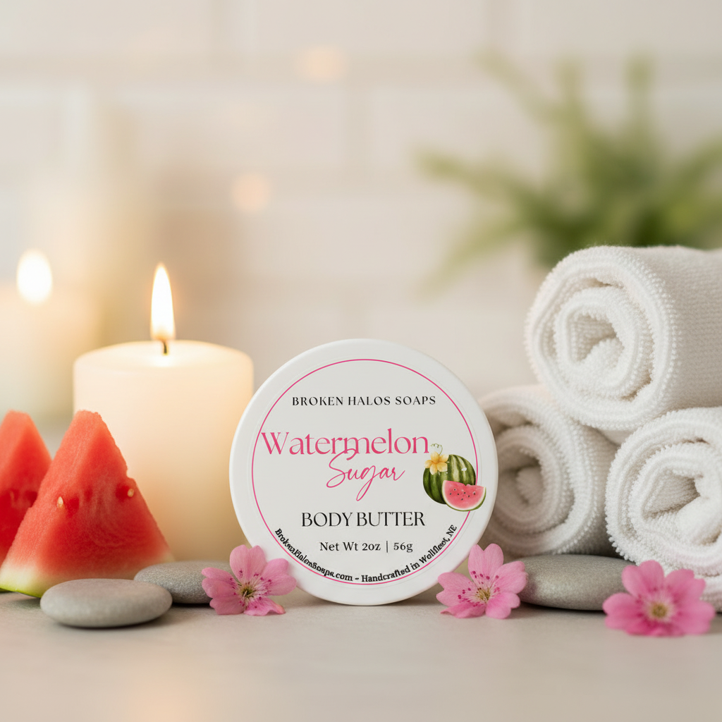 Watermelon Sugar Body Butter - cozy spa background
